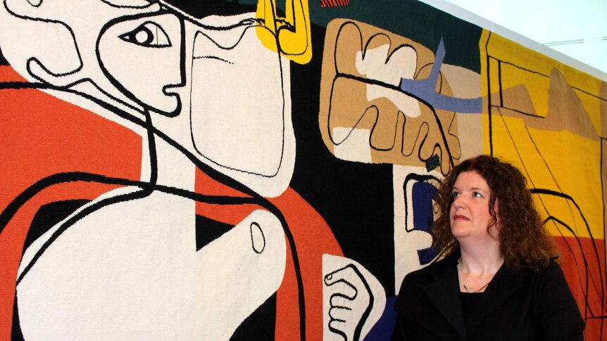 The Woman And The Blacksmith Rarely Seen Le Corbusier Tapestry On Display At Parliament House Abc News