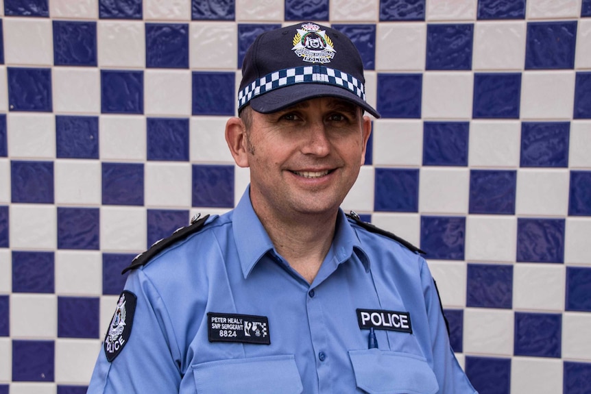 Senior police officer in uniform