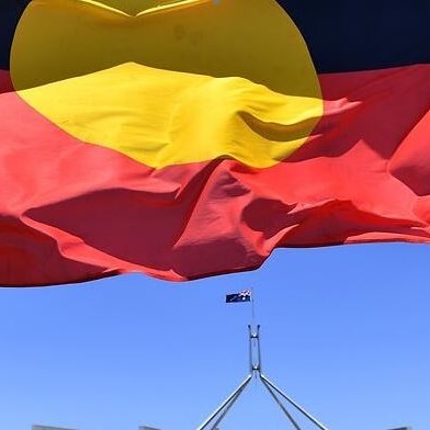 Aboriginal Flag flies in front of parliament house