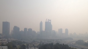 Perth blanketed by smoke haze