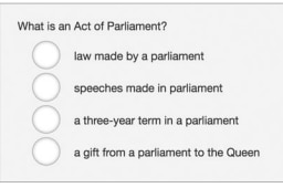 Example test question for Year 6 students, 67 per cent of whom answered it correctly.