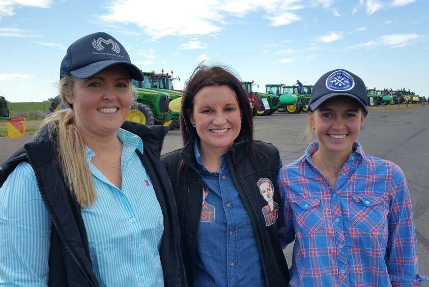 Tractor protest with Jacqui  Lambie