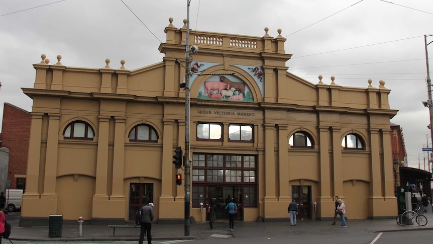 Swanston Street entrance of Melbourne's Queen Victoria Market.