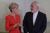 Australian Foreign Minister Julie Bishop and Iranian Foreign Minister Mohammad Javad Zarif meet in Canberra