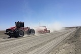 Land levelling near Tandou