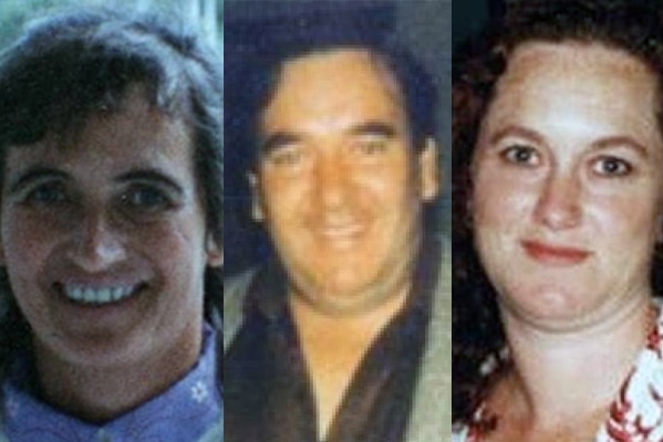 Victorian murder victims (L to R) Helen McMahon, Kevin Pearce and Belinda Williams.