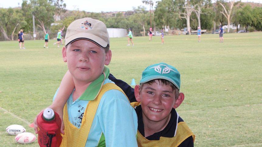 two distance education students taking a break