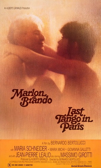 An original poster for the film Last Tango in Paris.