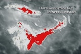 Infra-red image of Hazelwood fire