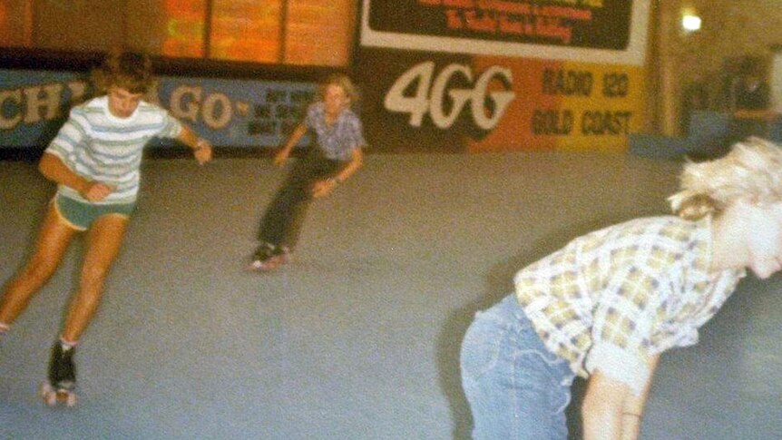 The Rollerdome roller skating rink in Miami, Gold Coast, in the 1980s