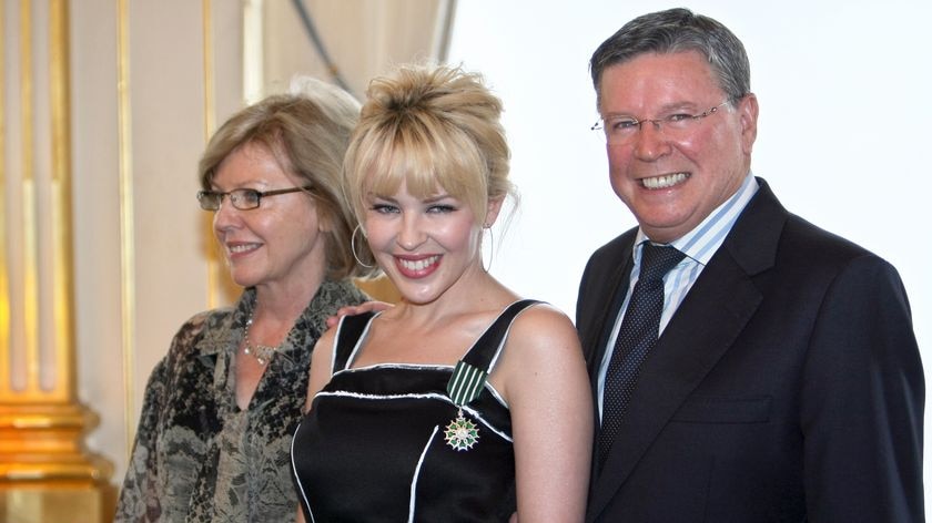 Kylie Minogue's parents attended the ceremony.