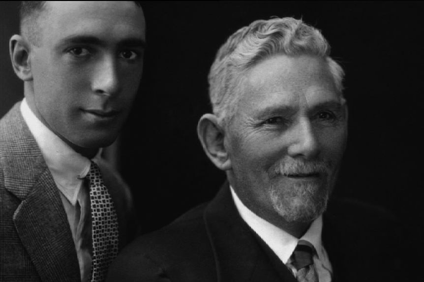 Walter Kidman and his father Sidney Kidman