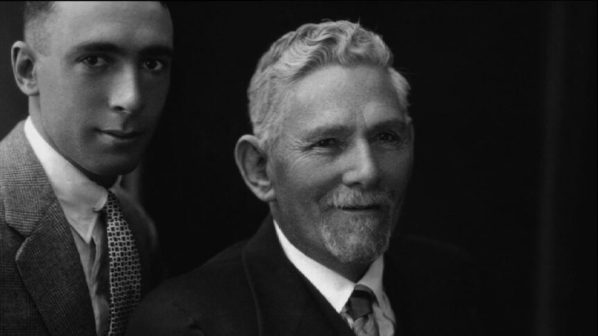 Walter Kidman and his father Sidney Kidman