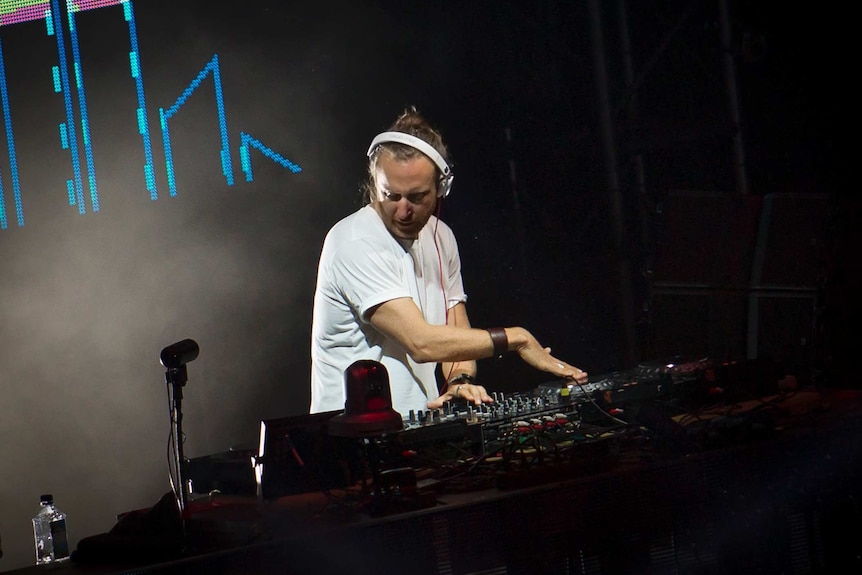 David Guetta on stage in Mallorca