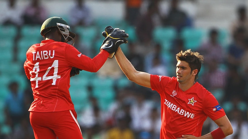 Terrific Taibu ... the Zimbabwean 'keeper contributed to his side's win with a knock of 98 and two stumpings.