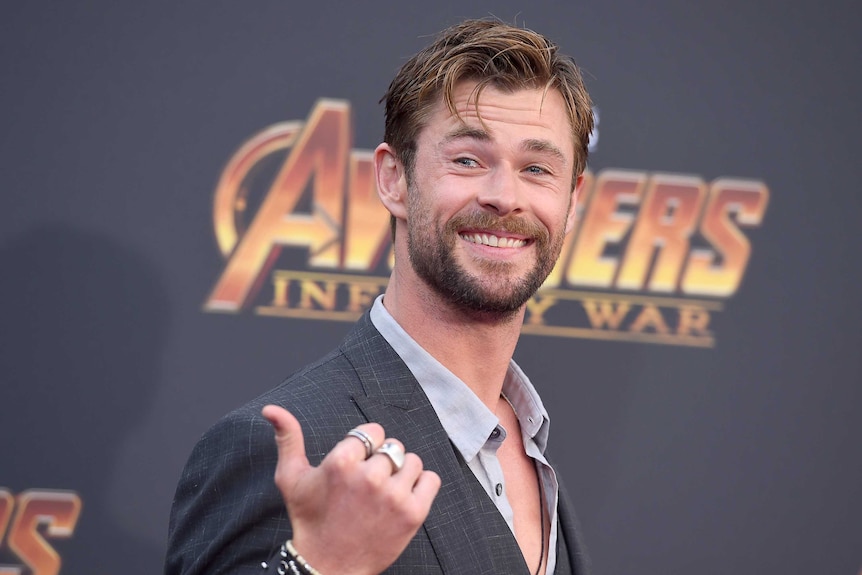Chris Hemsworth at the world premiere of Avengers: Infinity War.