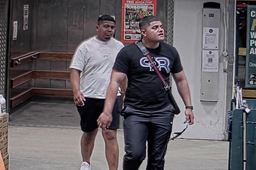 two young men of pacific islander appearance in a hardware store