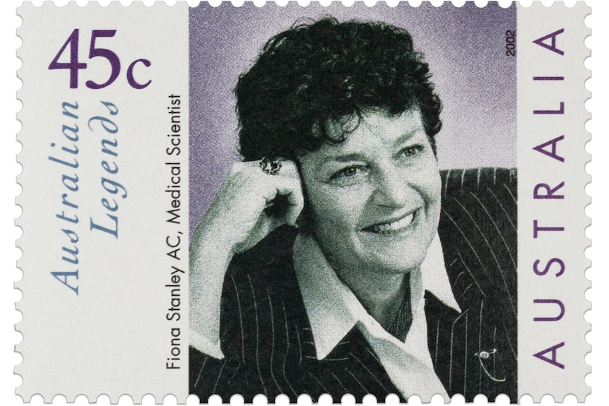 45c stamp featuring Professor Fiona Stanley.