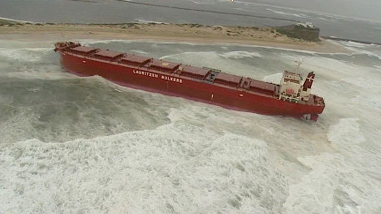 It is five years since the bulk carrier Pasha Bulker ran aground on Newcastle's Nobbys Beach.