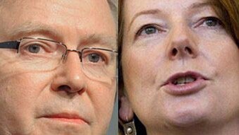Kevin Rudd and Julia Gillard (ABC)