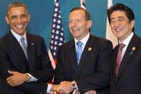 Barack Obama, Tony Abbott and Shinzo Abe at G20