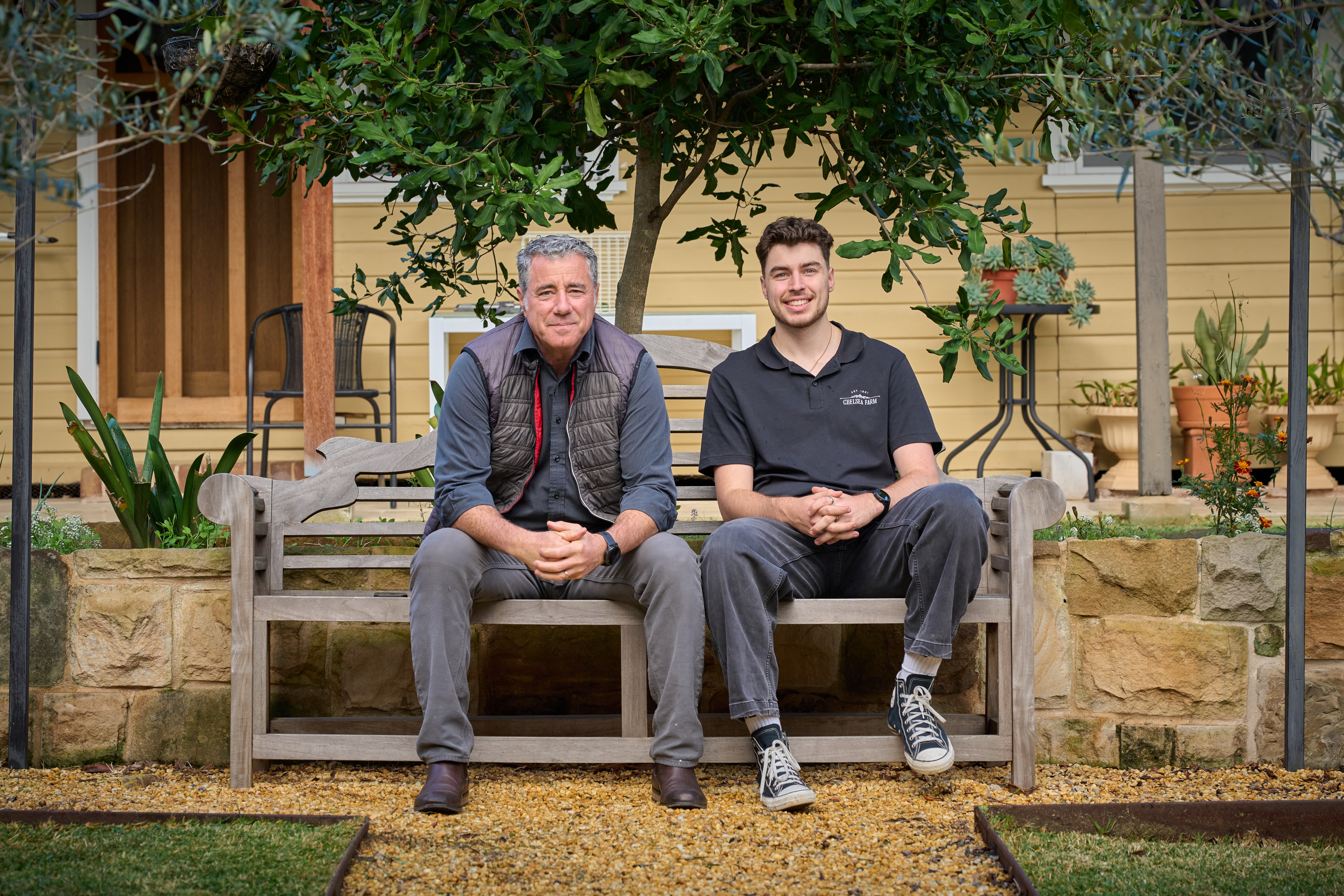 Nicolas Tedesco and Joel Tedesco at Chelsea Farm in Baulkham Hills
