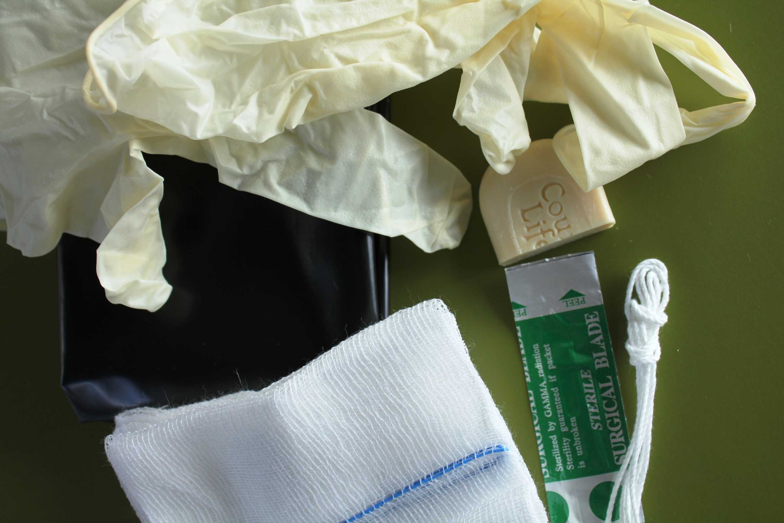 Basic birthing kits made in Hobart to be sent oversees to assist people