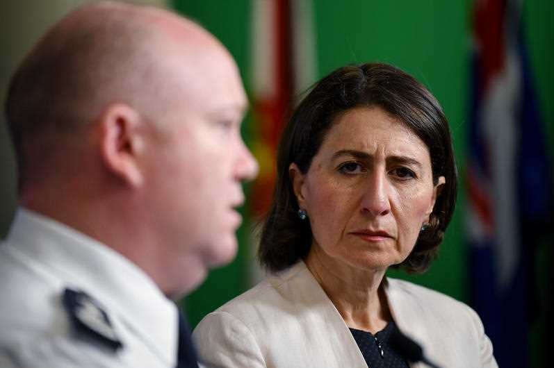 Gladys berejiklian looking concerned