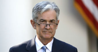 Jerome Powell at an announcement in the Rose Garden.