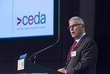 Chief Executive Professor of the CEDA the Hon. Stephen Martin speaking at an event in March 2016.