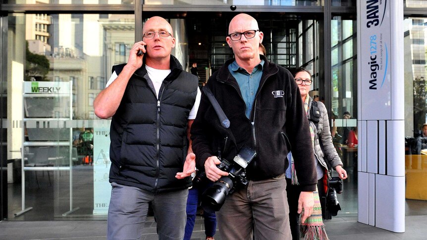 Staff photographers for The Age newspaper go on strike on May 7.