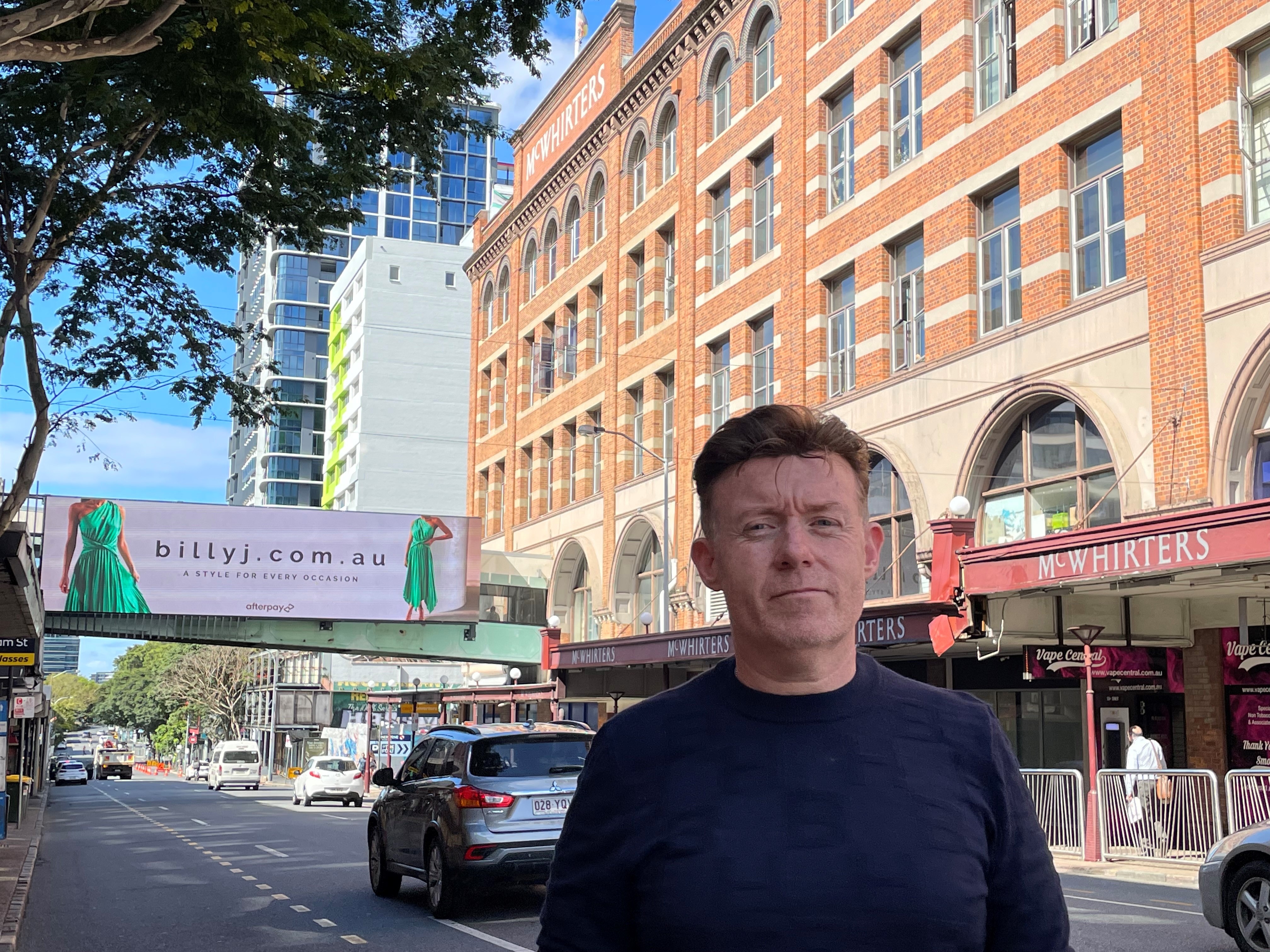 Valley residents furious as giant billboard lights up over Wickham Street