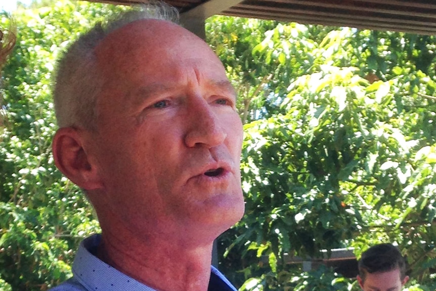 LNP MP Steve Dickson speaks at a press conference at Buderim on Queensland's Sunshine Coast