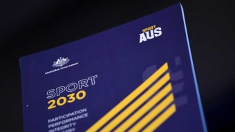 A picture of the front cover of the Sport 2030 report.