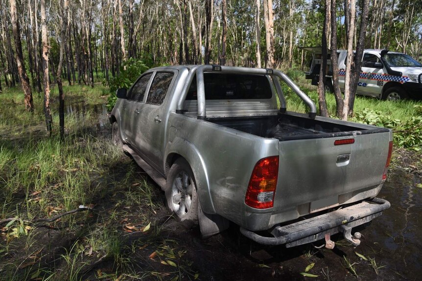 A stolen 4WD found bogged.