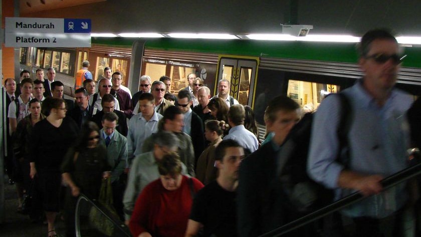 Perth underground train station.