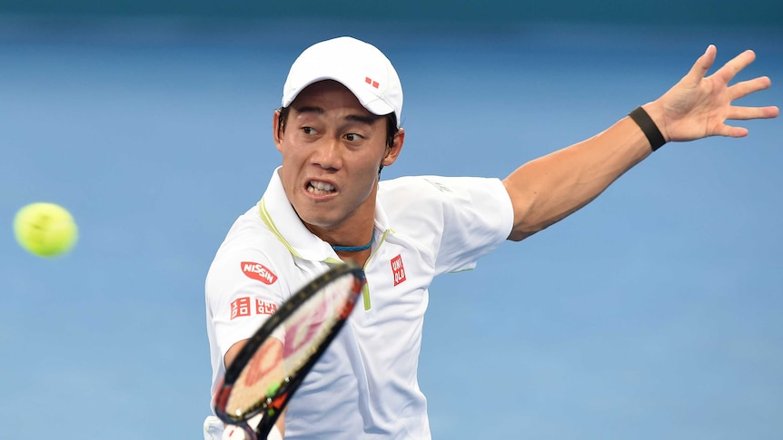 Kei Nishikori advances at Brisbane International