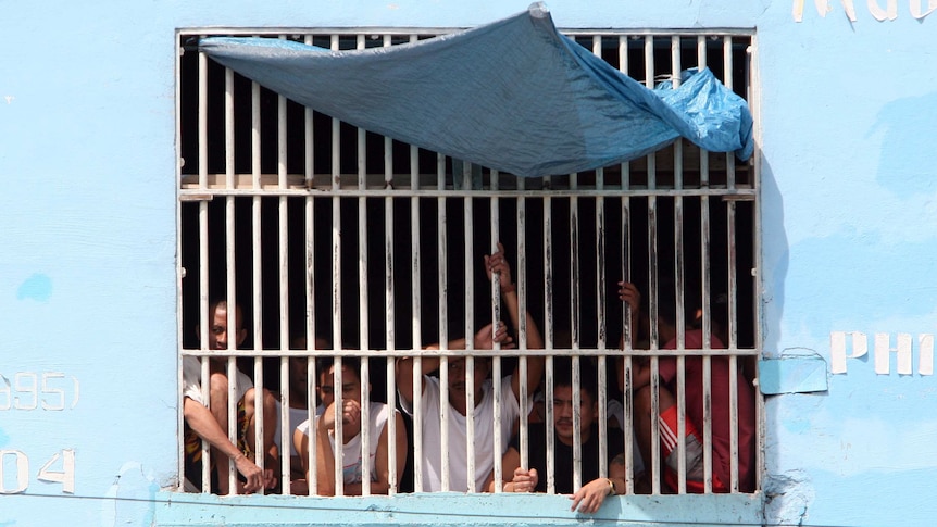 Prisoners on death row in the Philippines' Bilibid prison