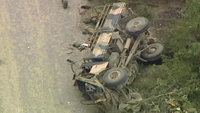 Truck crash on Sydney's Holsworthy Army Barracks