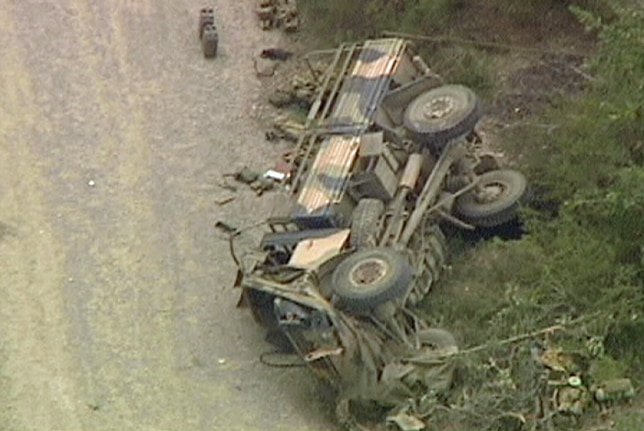 Truck crash on Sydney's Holsworthy Army Barracks