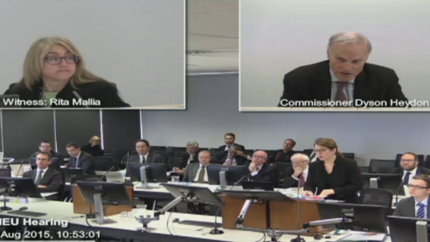 Commissioner Dyson Heydon excuses himself from royal commission proceedings