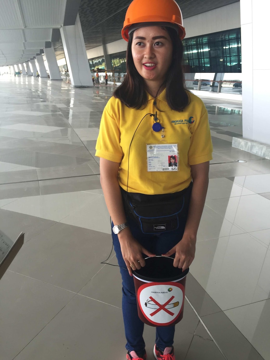 No-smoking ambassador Risma Marshalindra