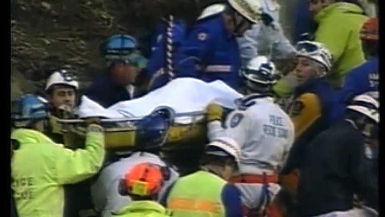 Stuart Diver carried away after rescue