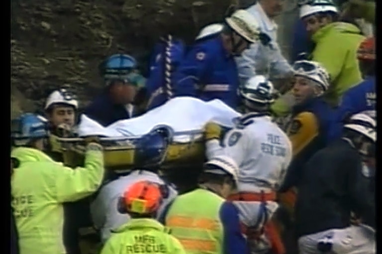 Stuart Diver carried away after rescue