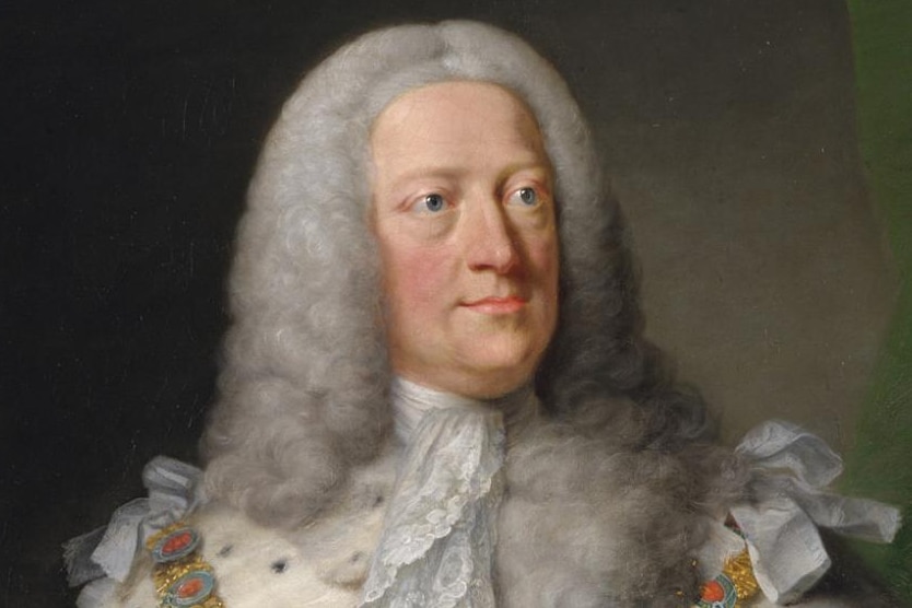 A portrait of King George II.