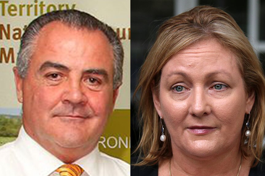 Deputy Labor Leader Gerry McCarthy and Leader Delia Lawrie
