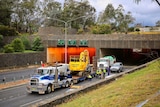 The truck was removed on Thursday afternoon, two days after crashing and becoming lodged in the tunnel.