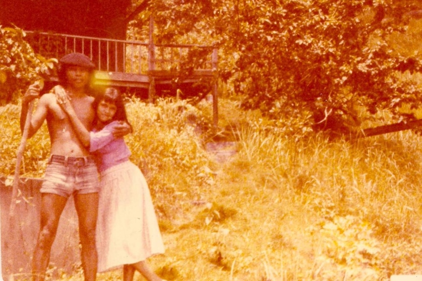 Anna Salleh and her father Salleh Ben Joned in Malaysia circa 1975