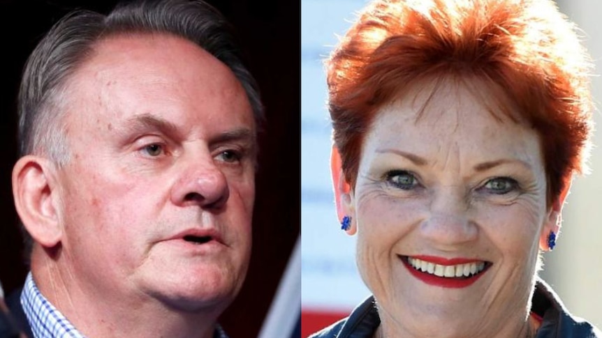 Mark Latham and Pauline Hanson