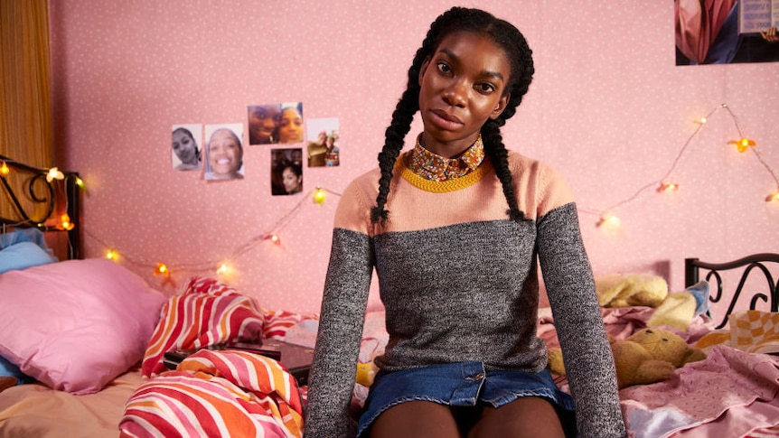 Image of Tracey from the TV show Chewing Gum
